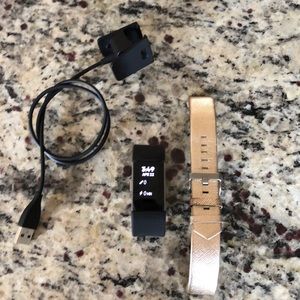 Fitbit Charge 2 with extra band.